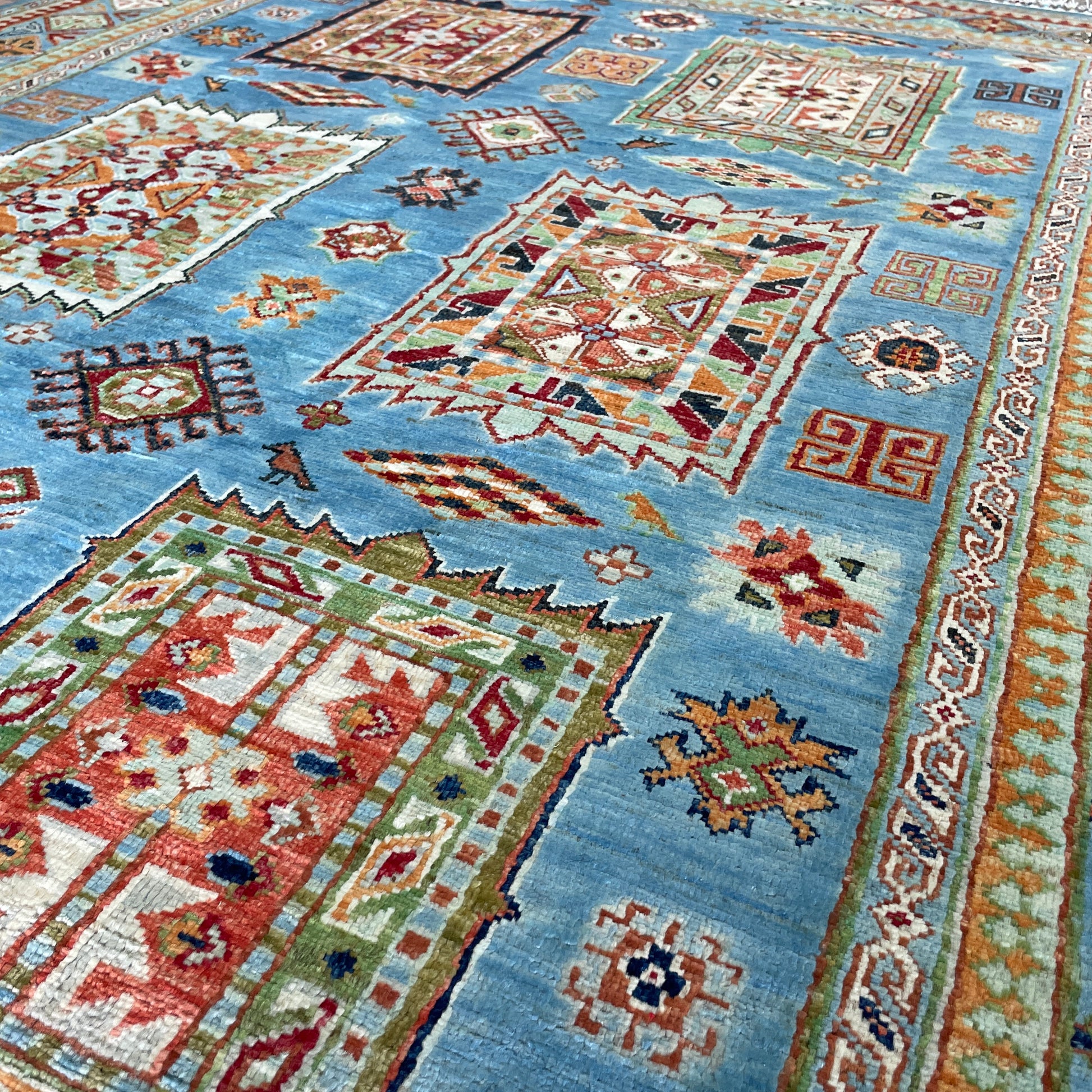 220 x 152 cm | Afghan Super Kazak Rug