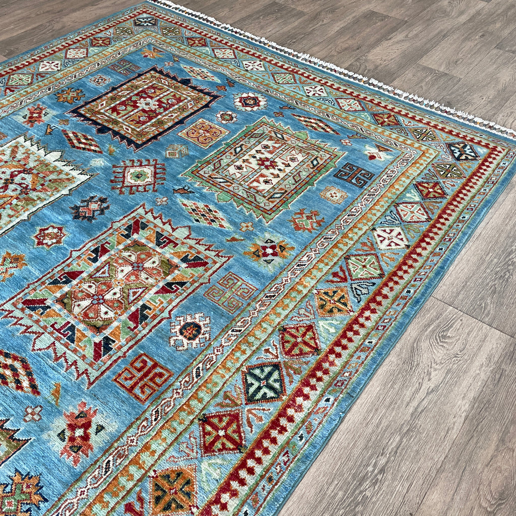 220 x 152 cm | Afghan Super Kazak Rug