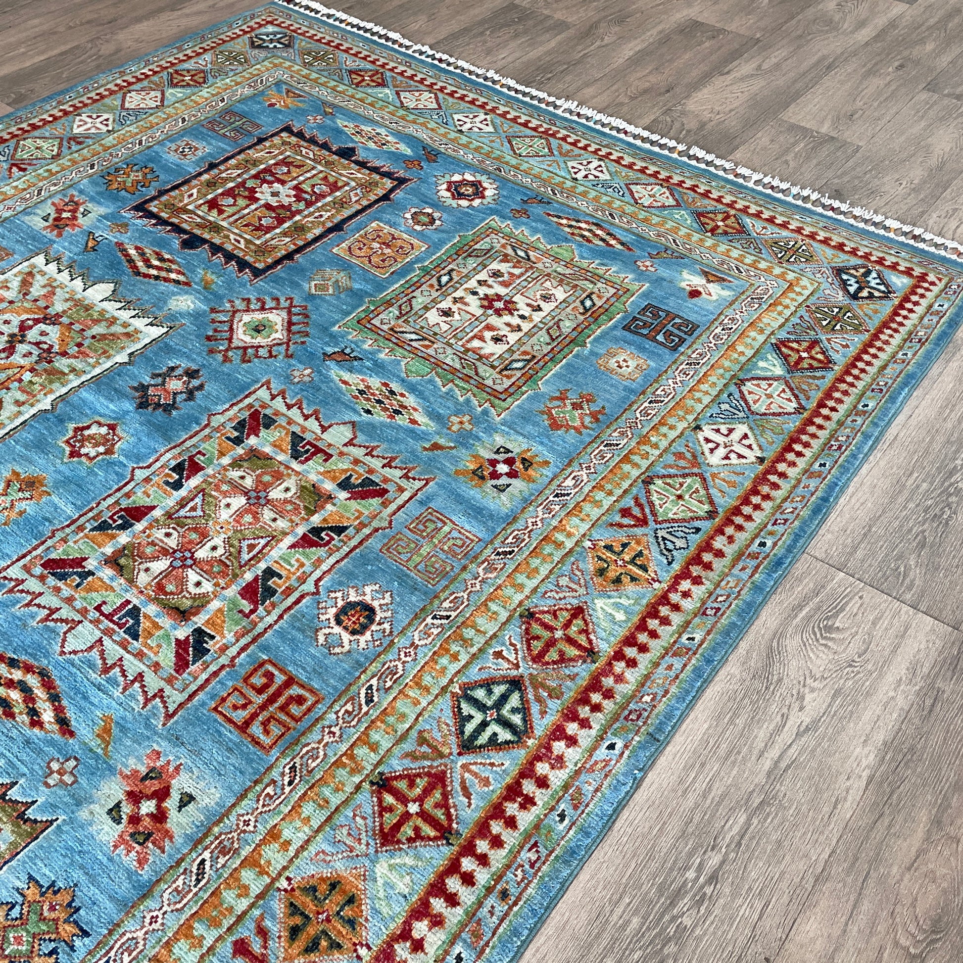 220 x 152 cm | Afghan Super Kazak Rug