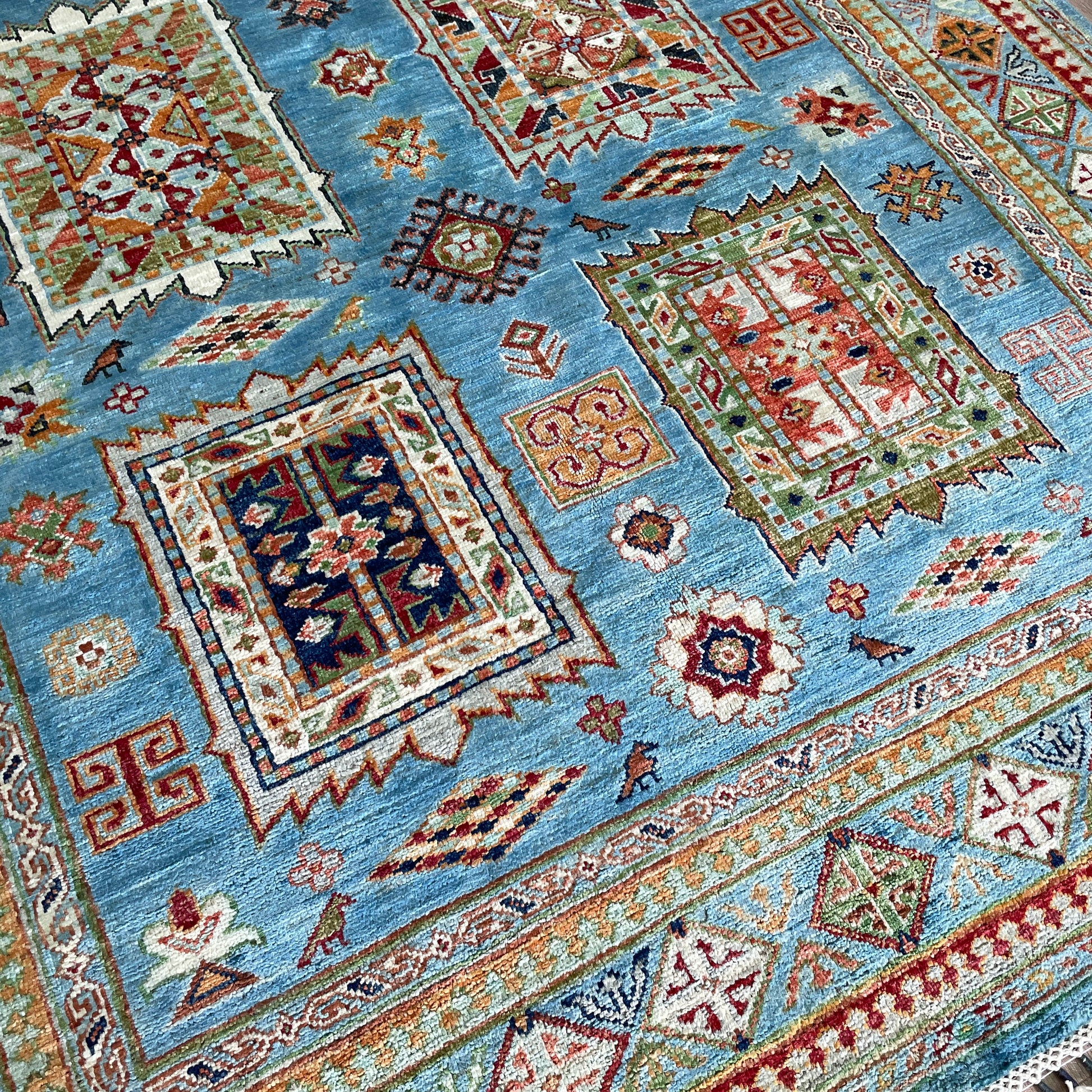 220 x 152 cm | Afghan Super Kazak Rug