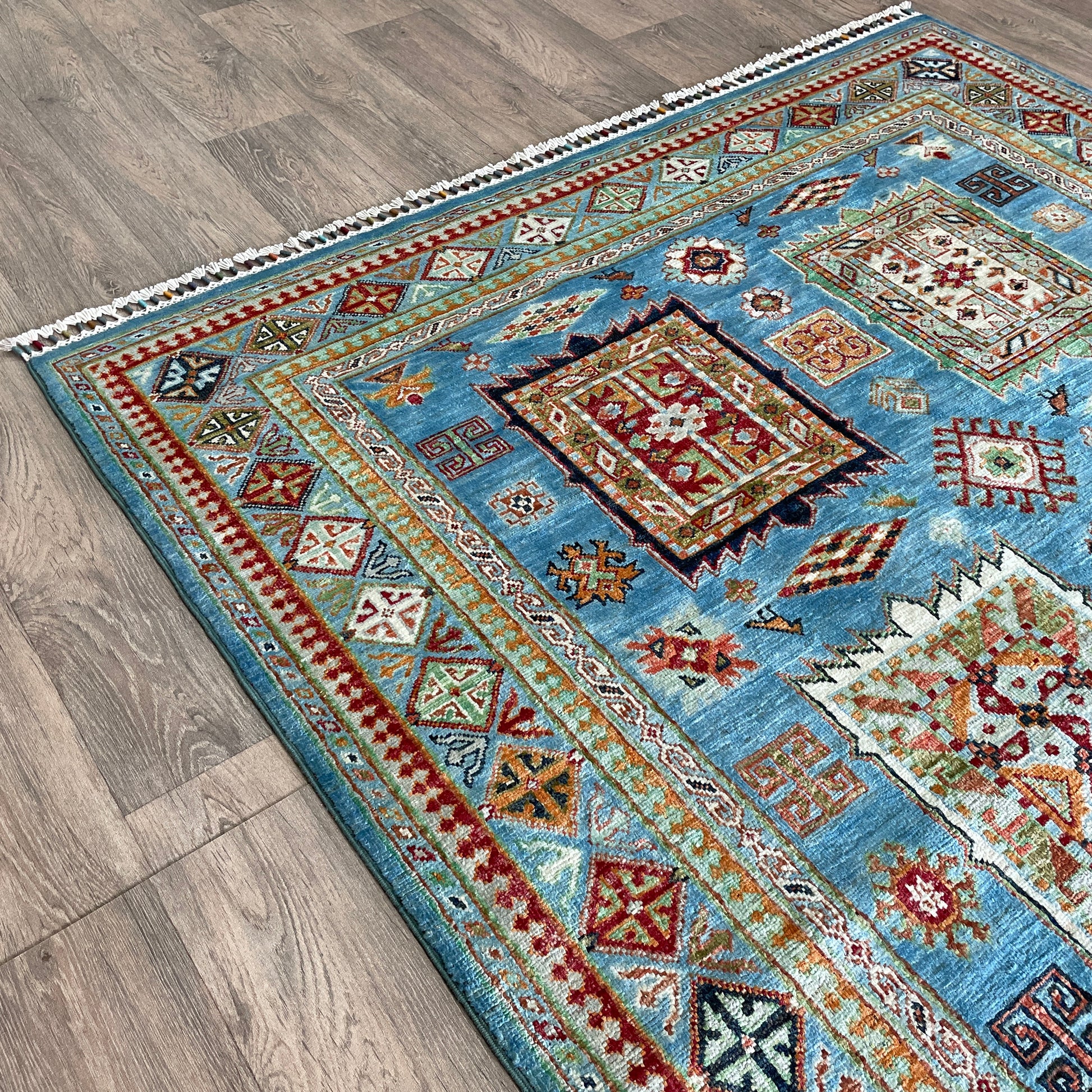 220 x 152 cm | Afghan Super Kazak Rug