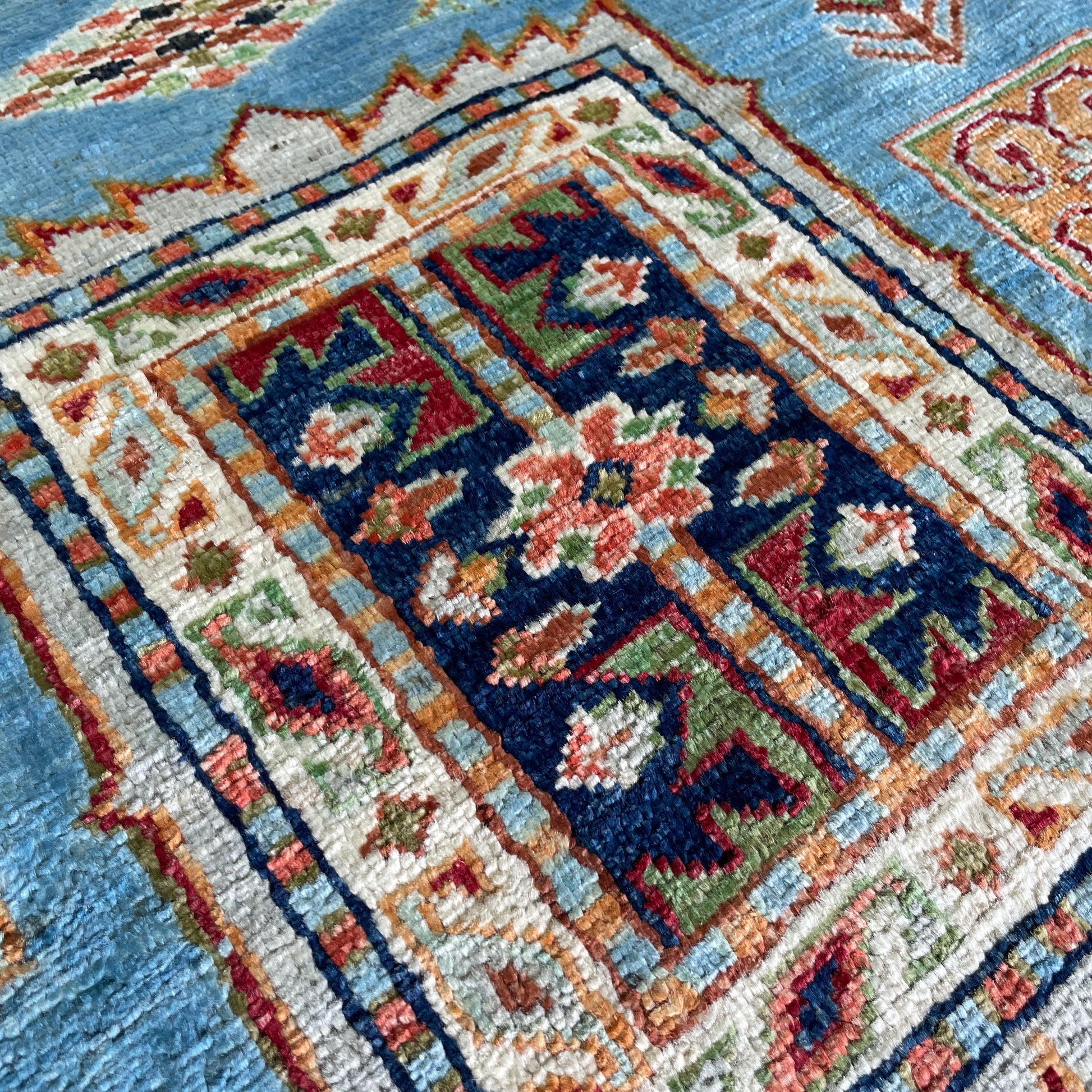 220 x 152 cm | Afghan Super Kazak Rug
