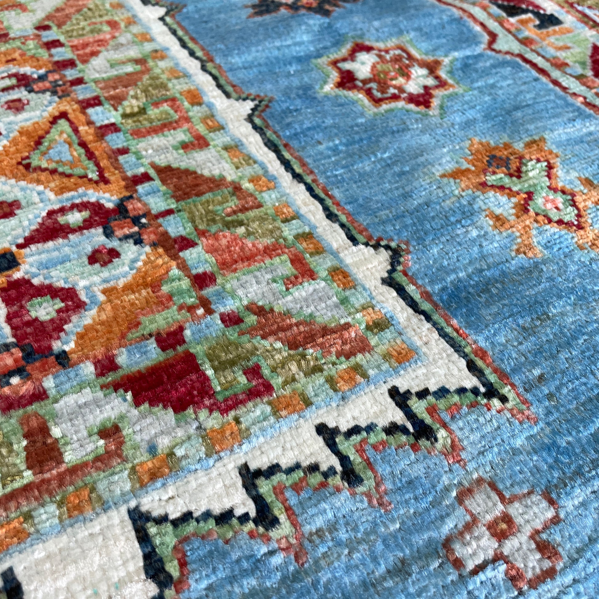 220 x 152 cm | Afghan Super Kazak Rug
