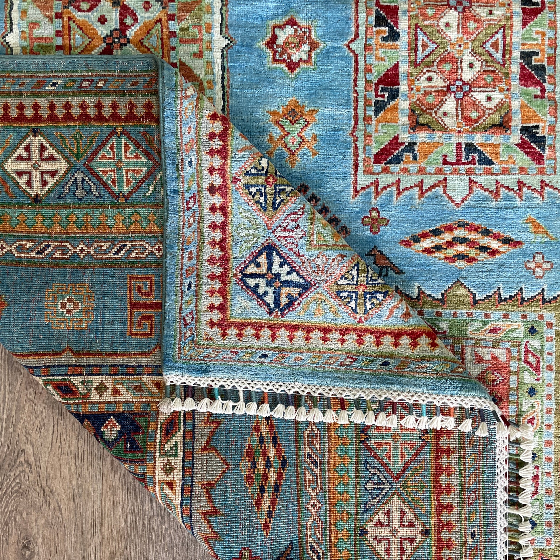 220 x 152 cm | Afghan Super Kazak Rug