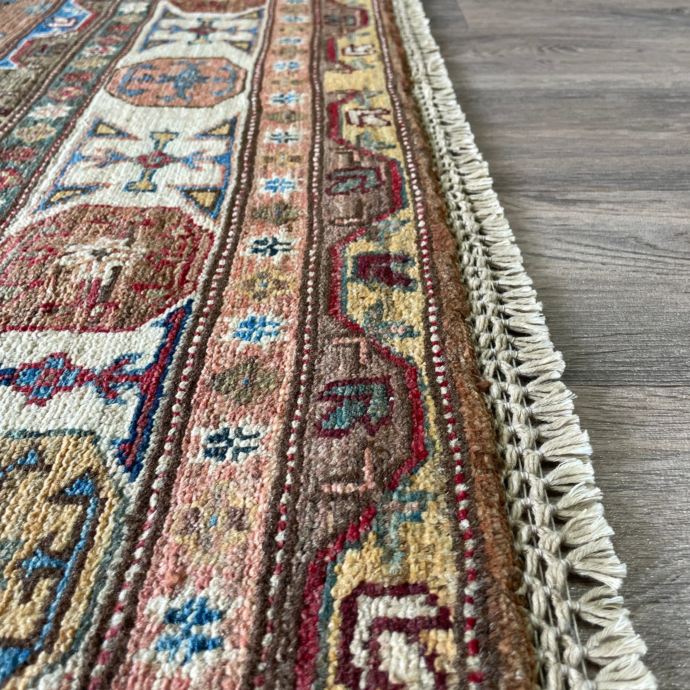 226 x 153 cm | Afghan Super Kazak Rug