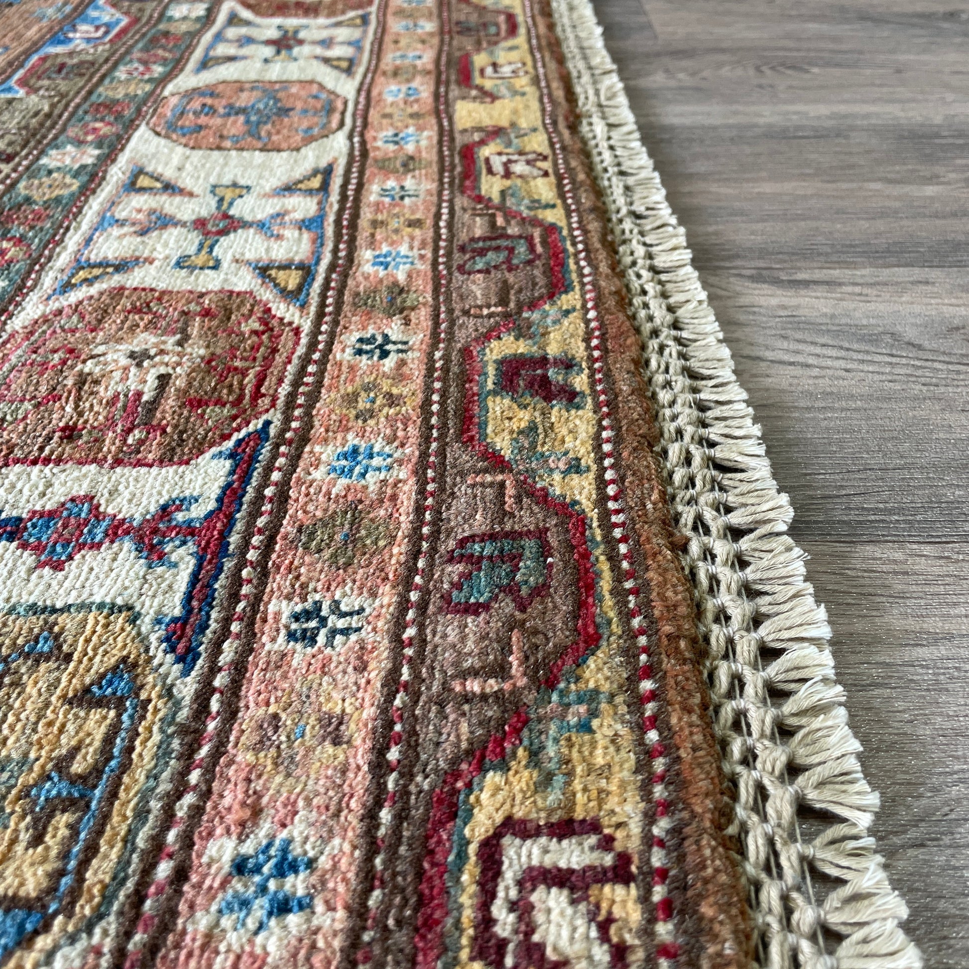 226 x 153 cm | Afghan Super Kazak Rug