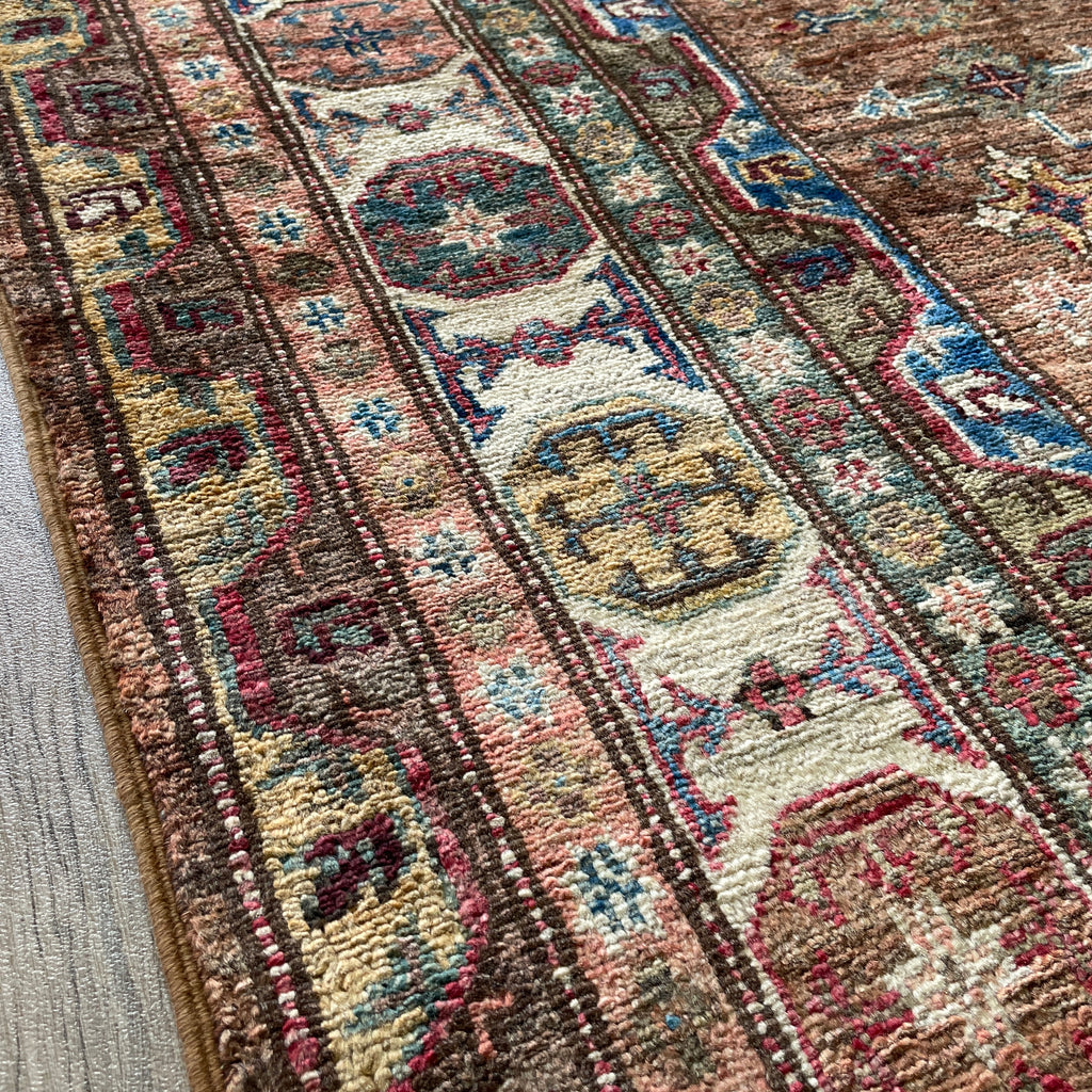 226 x 153 cm | Afghan Super Kazak Rug
