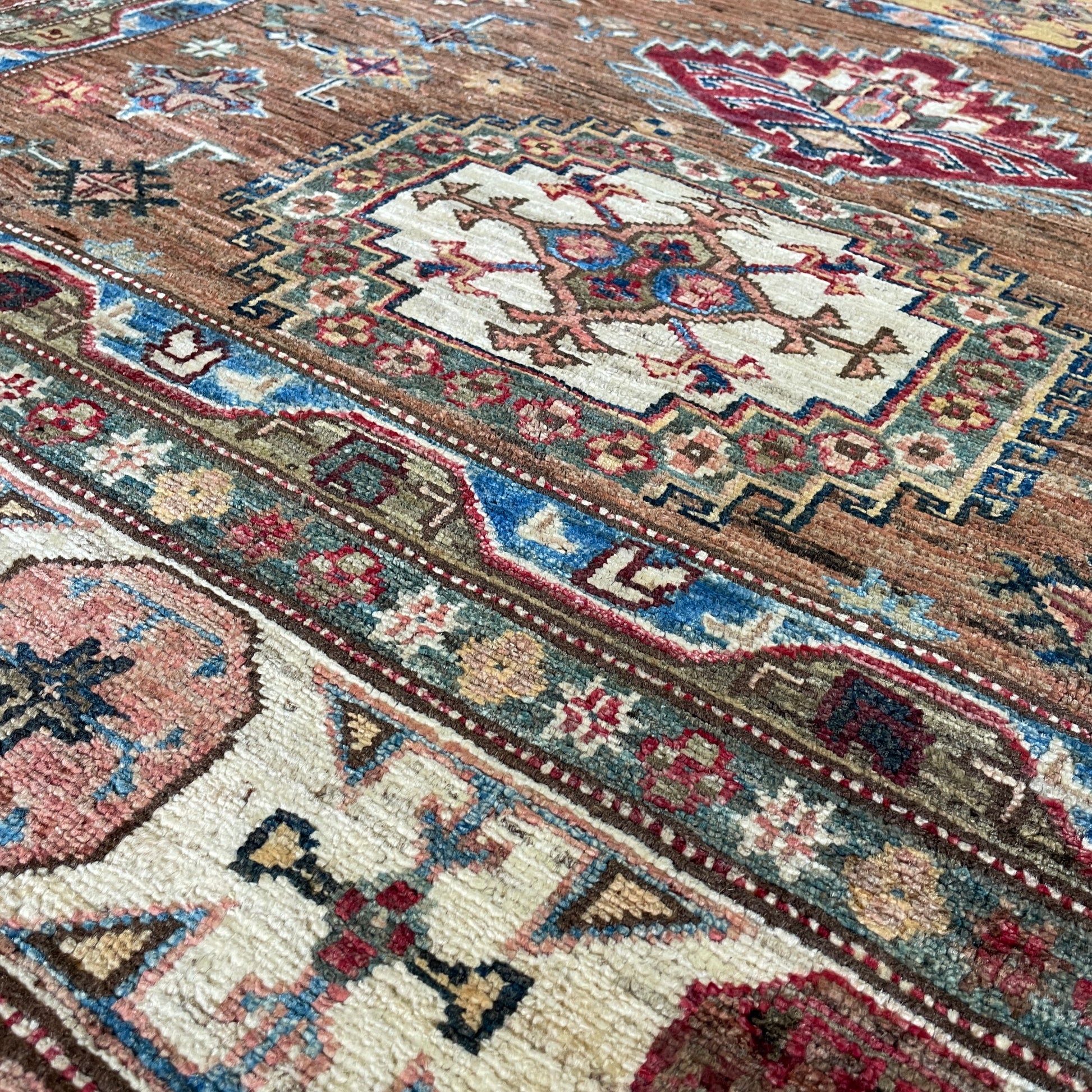 226 x 153 cm | Afghan Super Kazak Rug