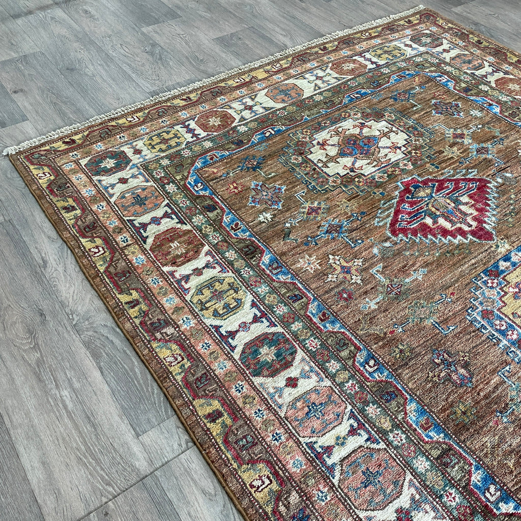 226 x 153 cm | Afghan Super Kazak Rug