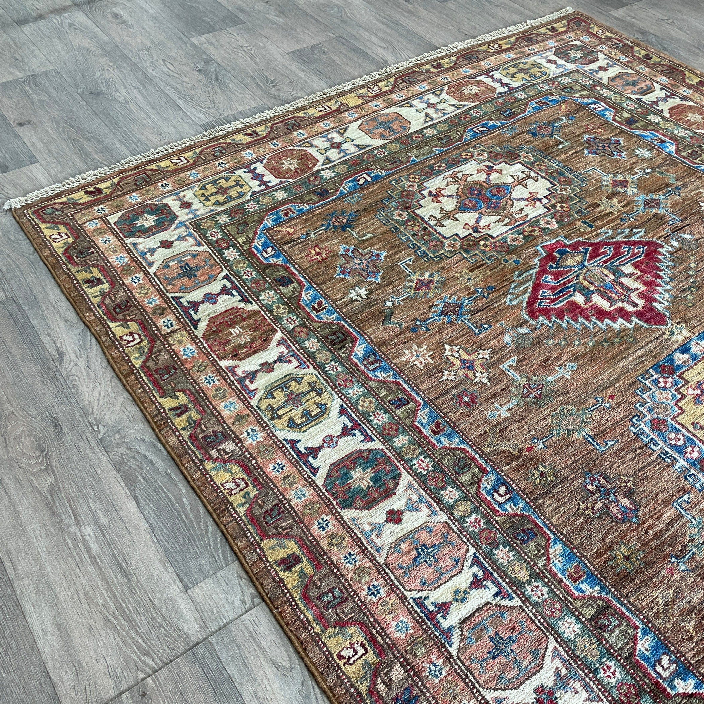 226 x 153 cm | Afghan Super Kazak Rug