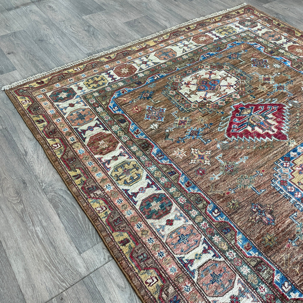 226 x 153 cm | Afghan Super Kazak Rug