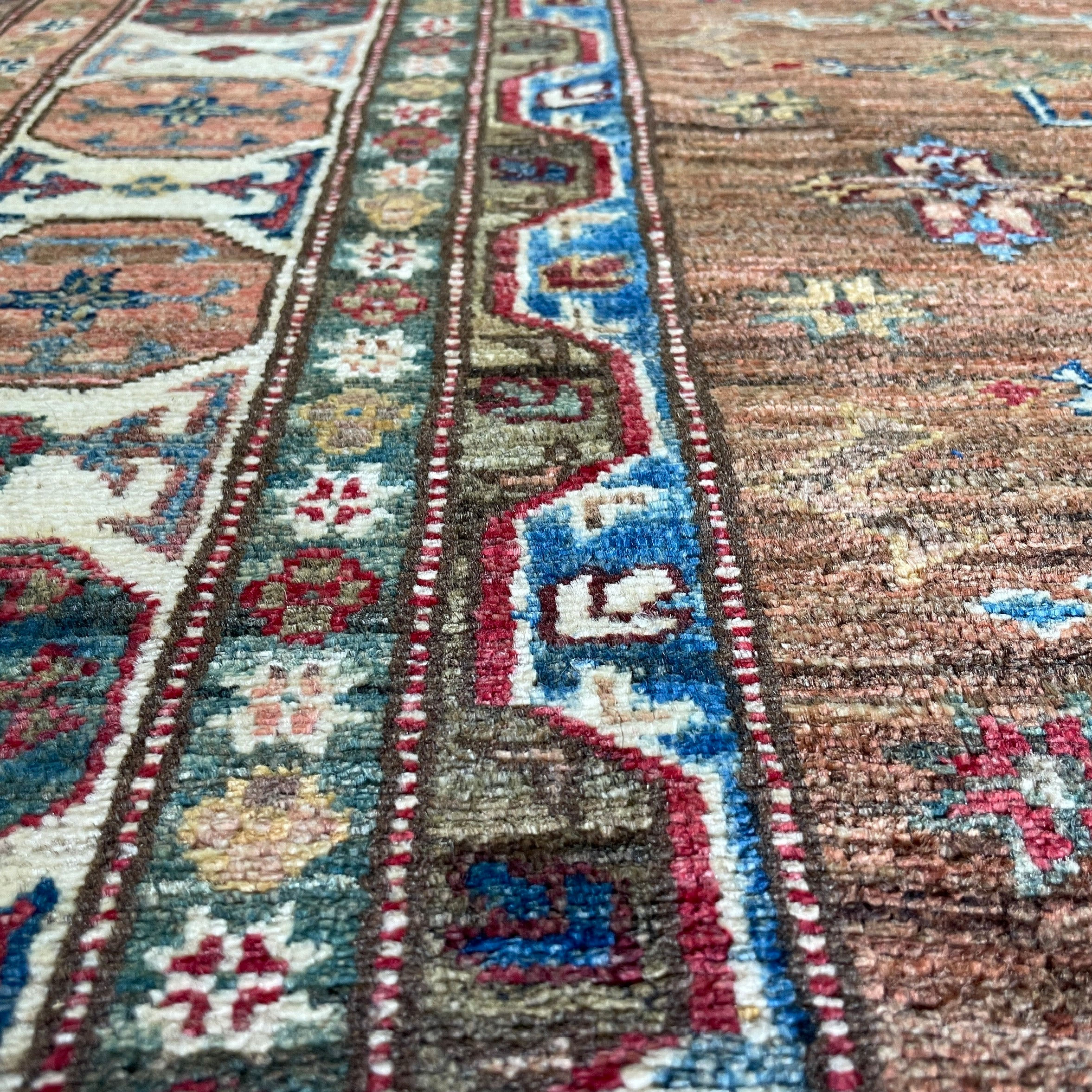 226 x 153 cm | Afghan Super Kazak Rug