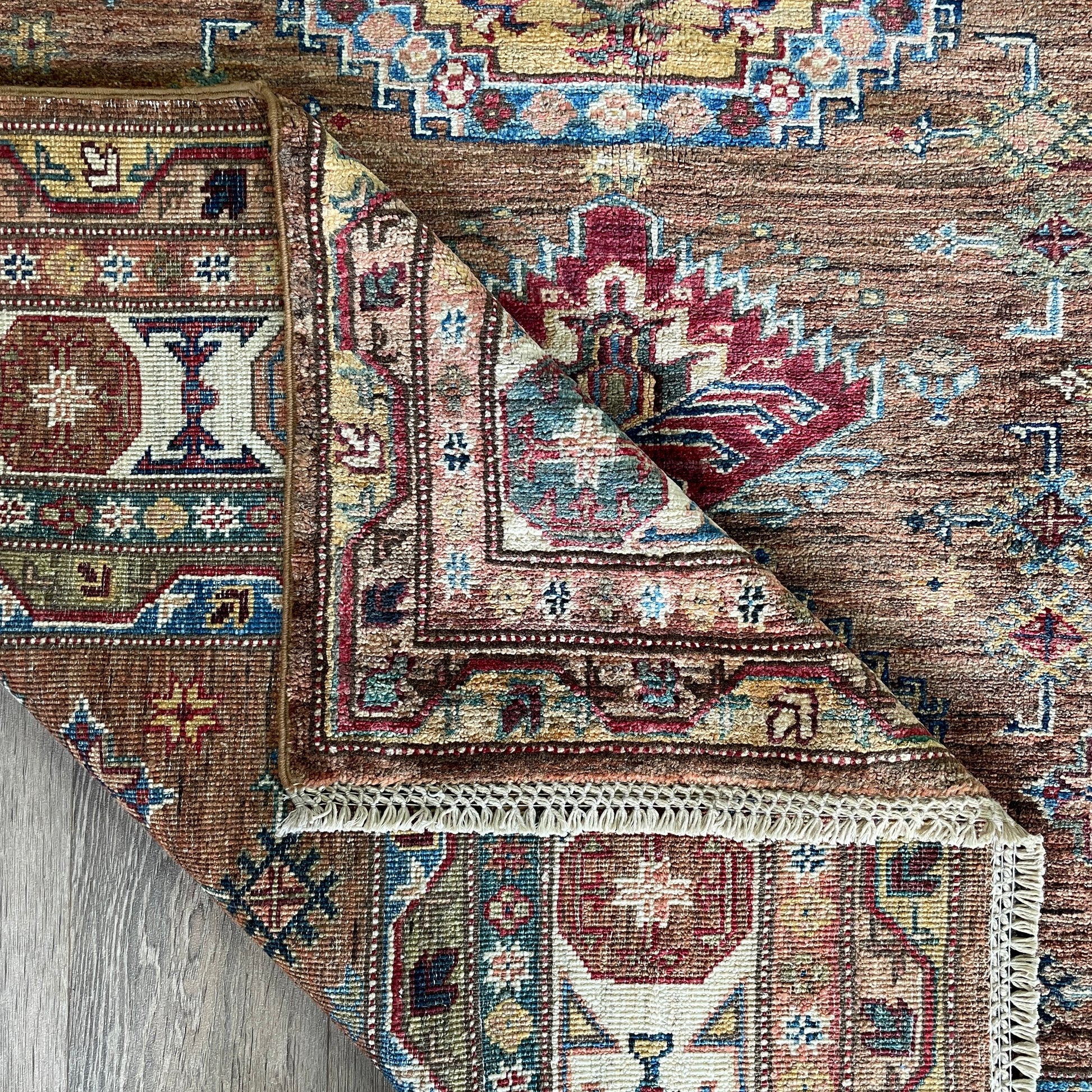 226 x 153 cm | Afghan Super Kazak Rug