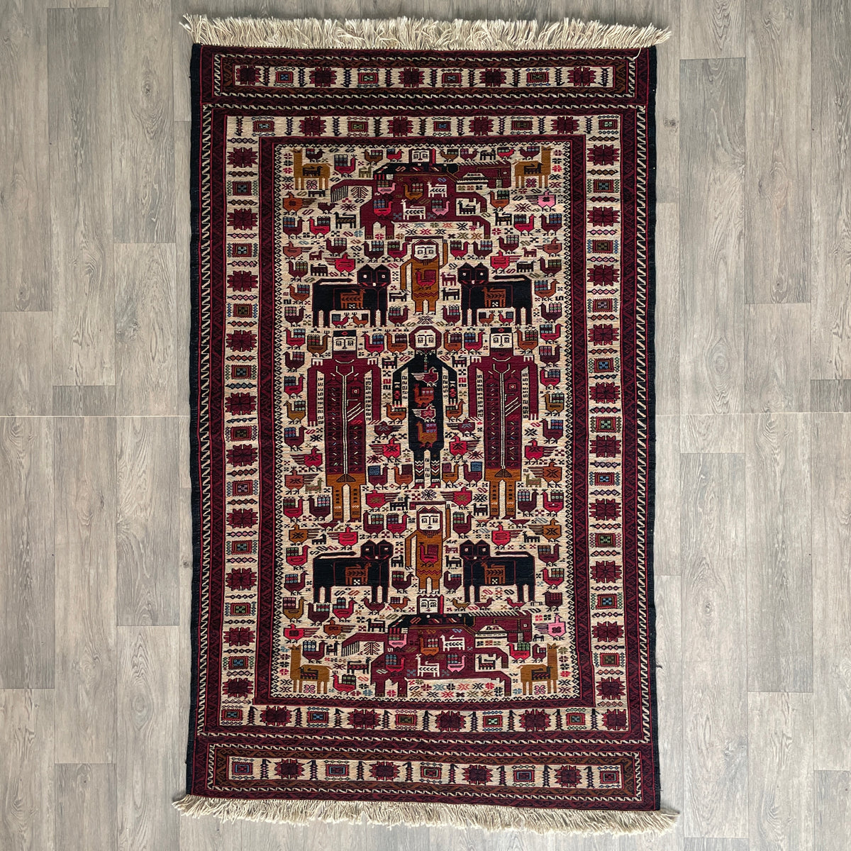 Afghan Fine Soumak Kilim Rug