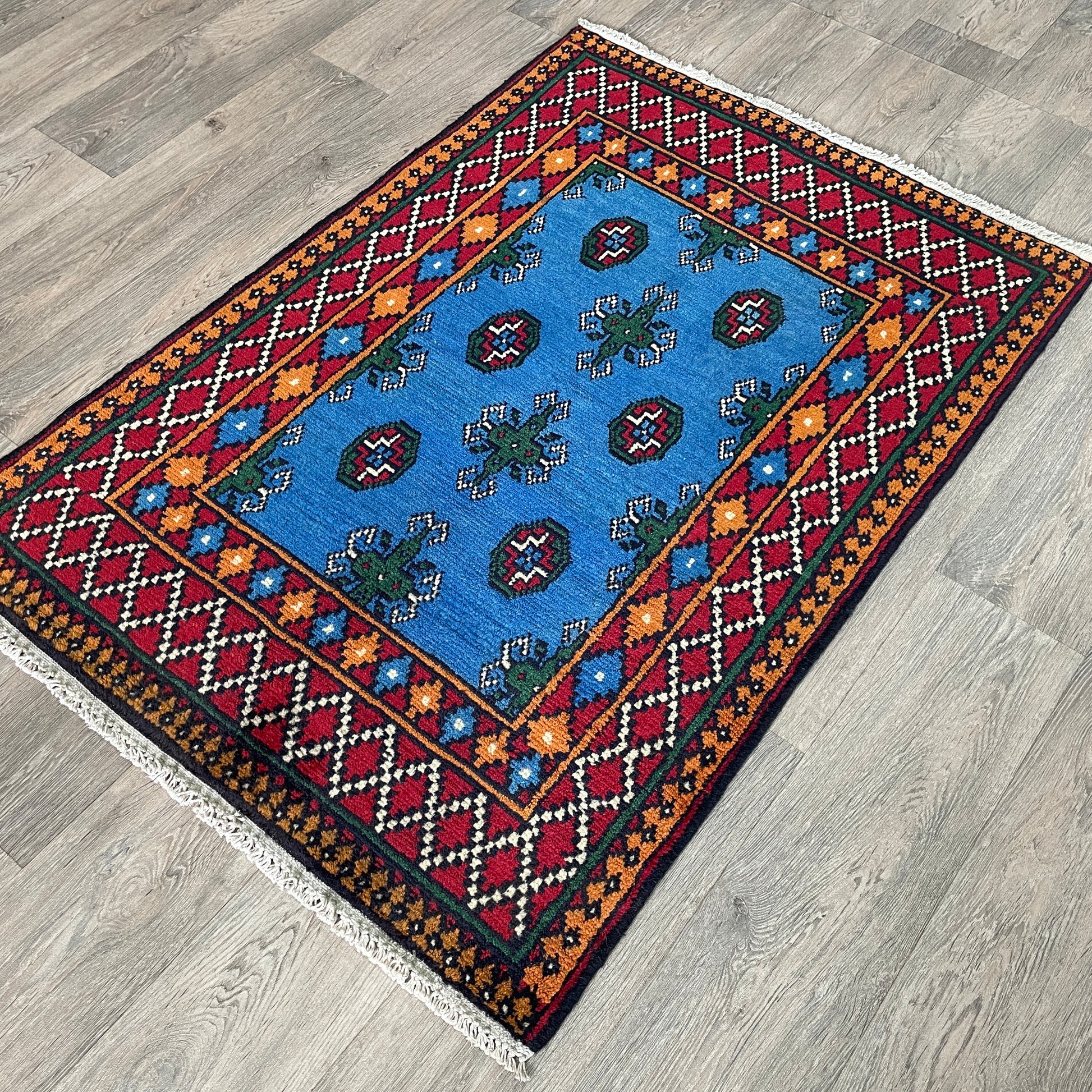 122 x 85 cm | Afghan Aqcha Rug