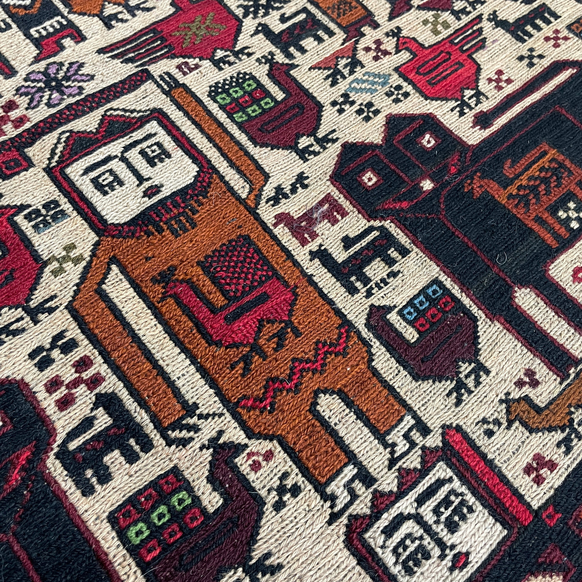 Afghan Fine Soumak Kilim Rug