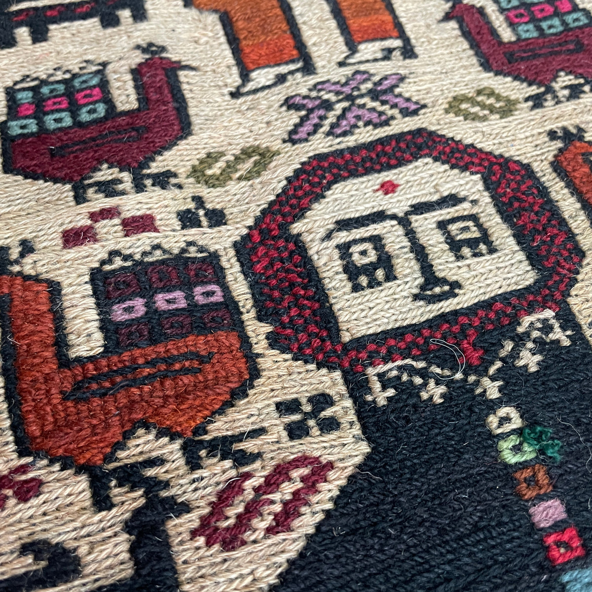 Afghan Fine Soumak Kilim Rug