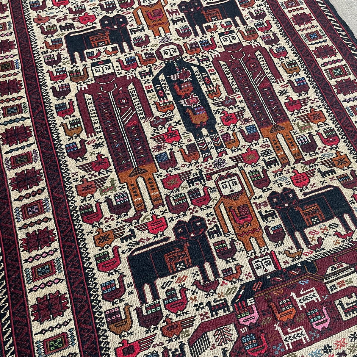 Afghan Fine Soumak Kilim Rug
