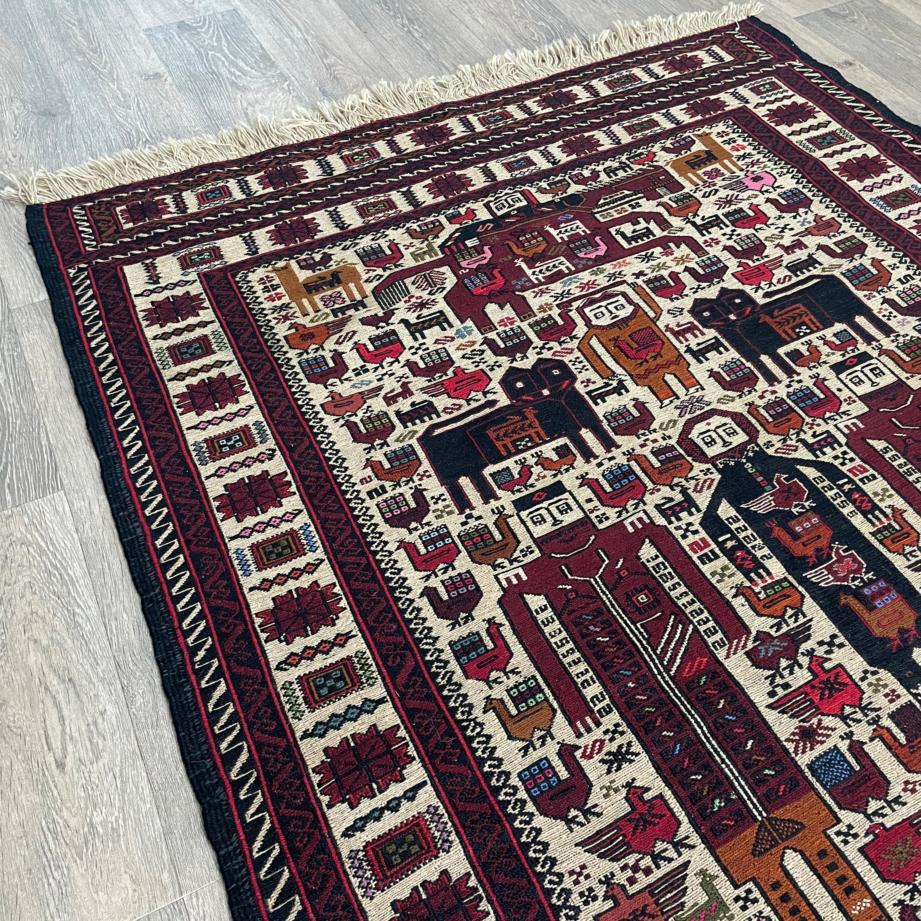 Afghan Fine Soumak Kilim Rug