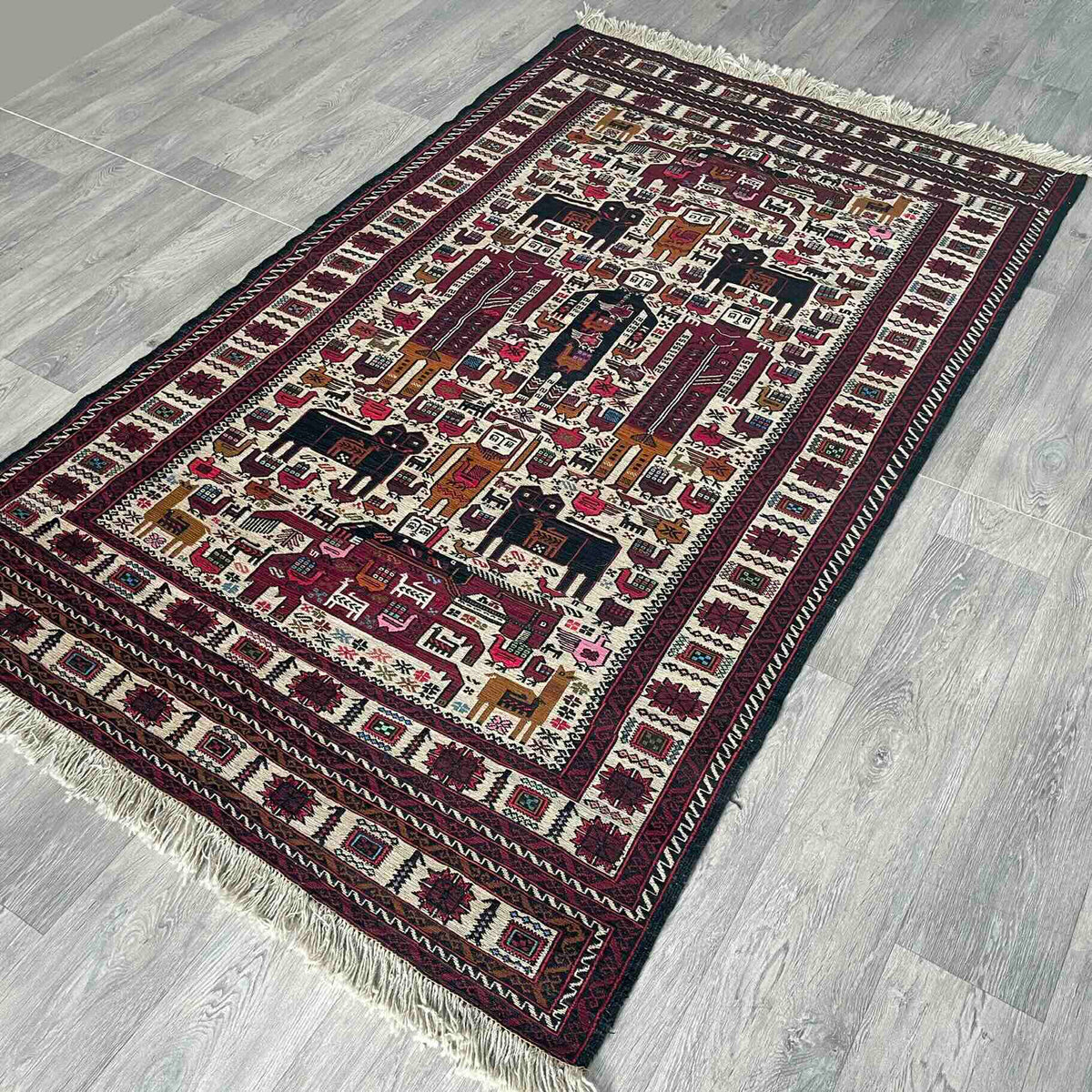 Afghan Fine Soumak Kilim Rug