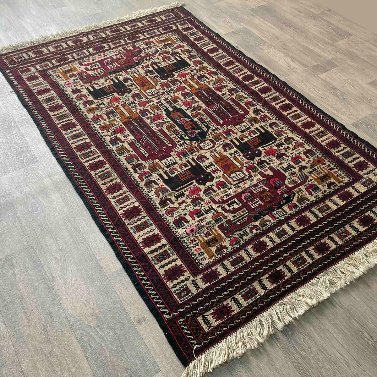 Afghan Fine Soumak Kilim Rug