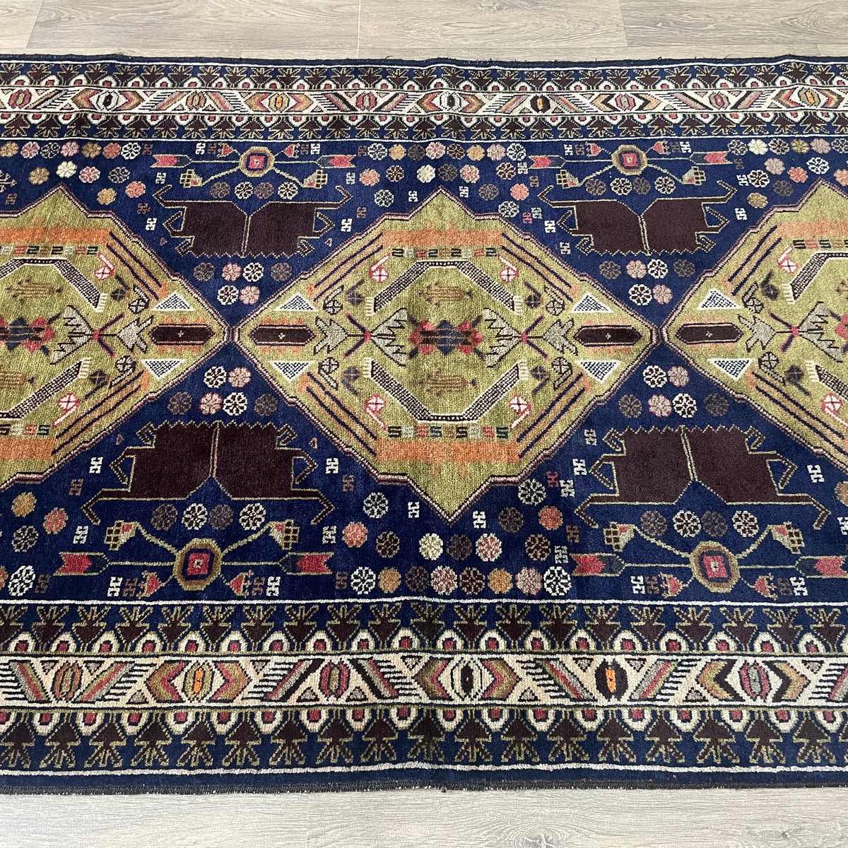 Vintage Afghan 'Sarkhat' Baluch Rug c. 1970