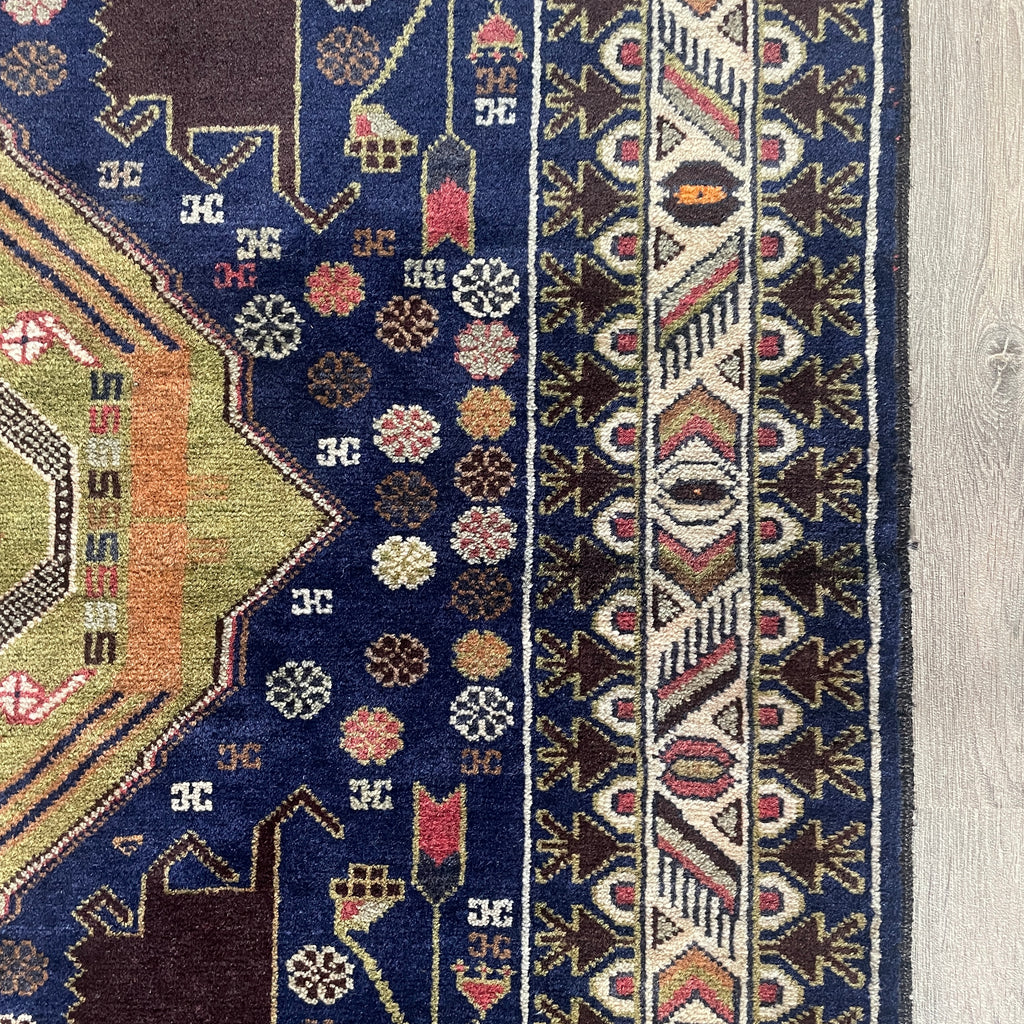 Vintage Afghan 'Sarkhat' Baluch Rug c. 1970