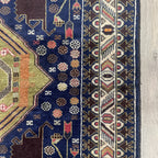 Vintage Afghan 'Sarkhat' Baluch Rug c. 1970