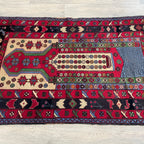 138 x 86 cm | Afghan Herati Baluch Rug (Old 1980)