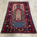 138 x 86 cm | Afghan Herati Baluch Rug (Old 1980)