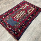 138 x 86 cm | Afghan Herati Baluch Rug (Old 1980)