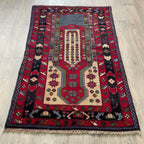 138 x 86 cm | Afghan Herati Baluch Rug (Old 1980)
