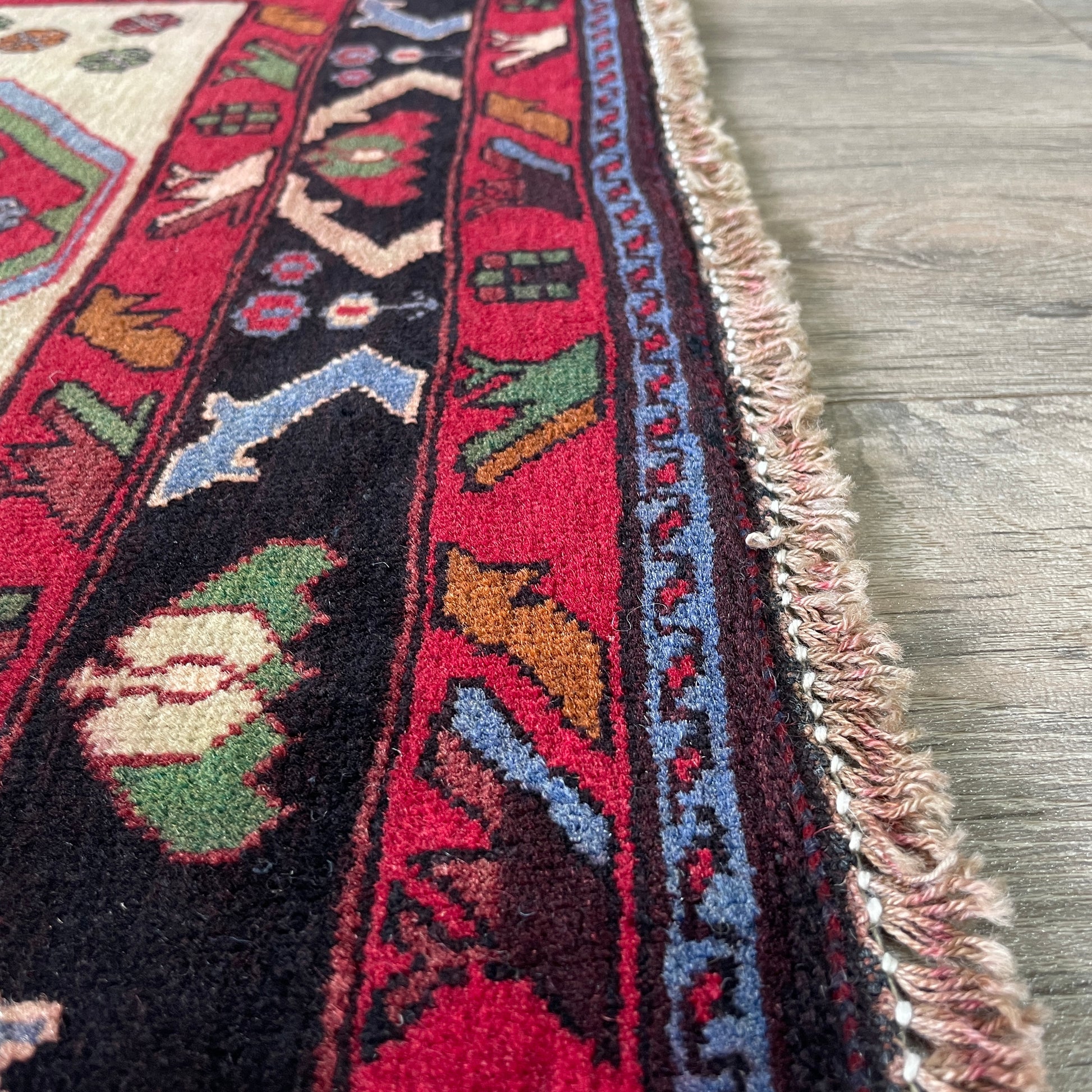 138 x 86 cm | Afghan Herati Baluch Rug (Old 1980)
