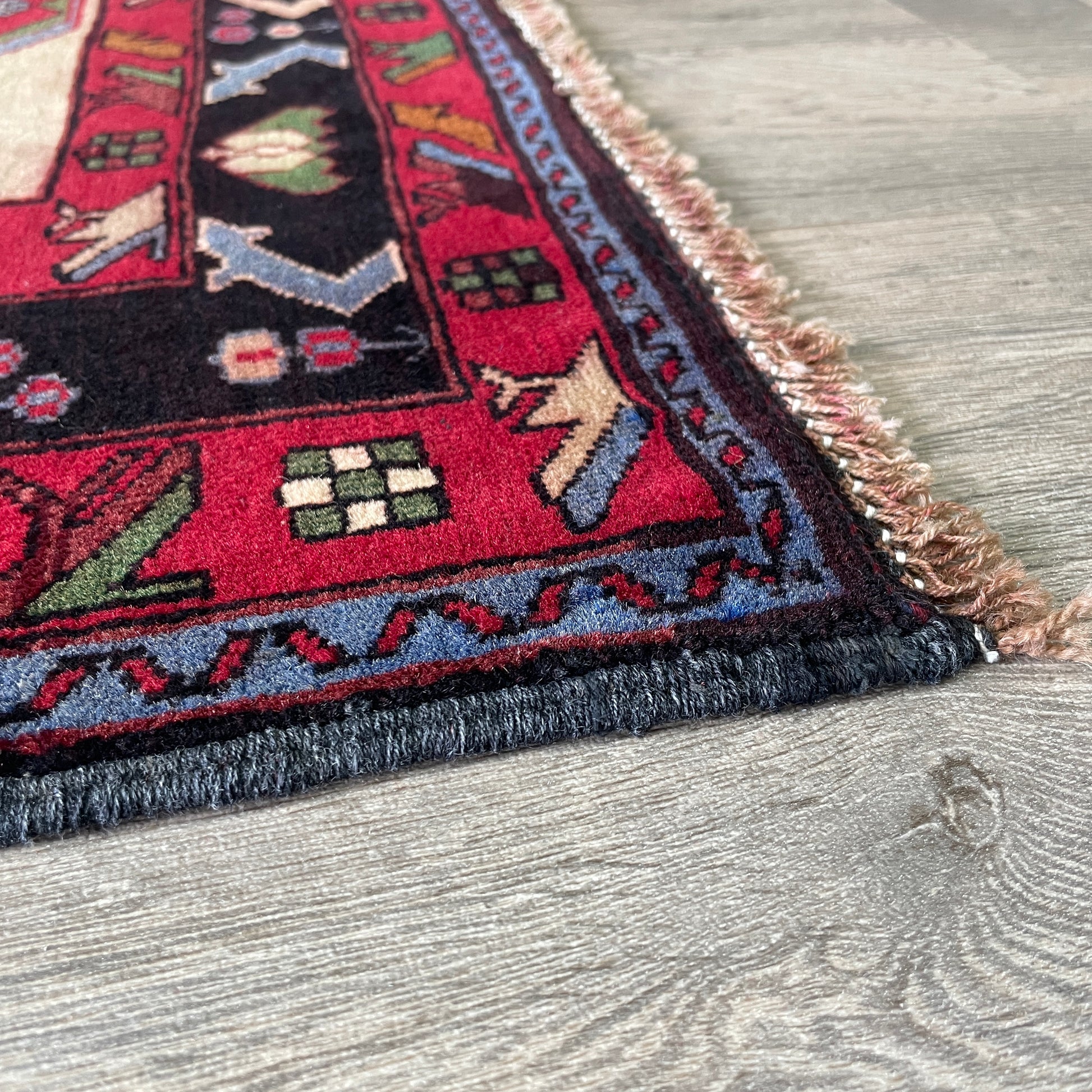 138 x 86 cm | Afghan Herati Baluch Rug (Old 1980)