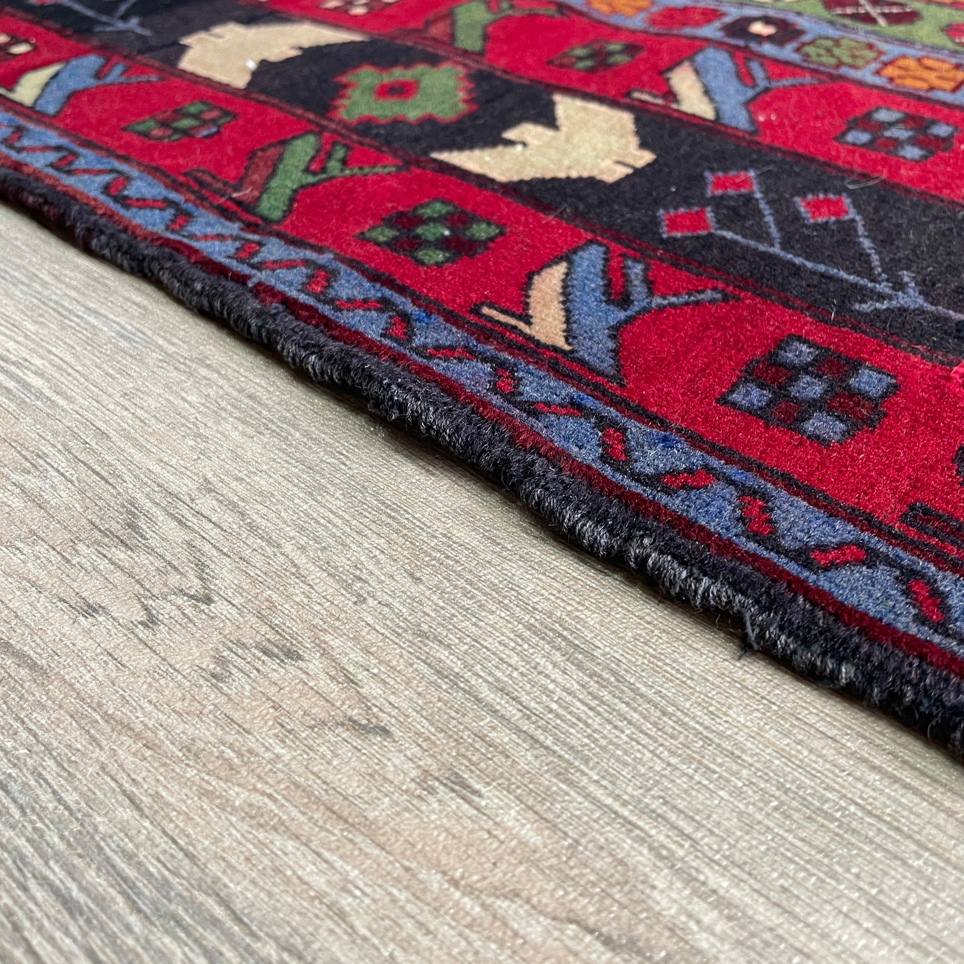138 x 86 cm | Afghan Herati Baluch Rug (Old 1980)