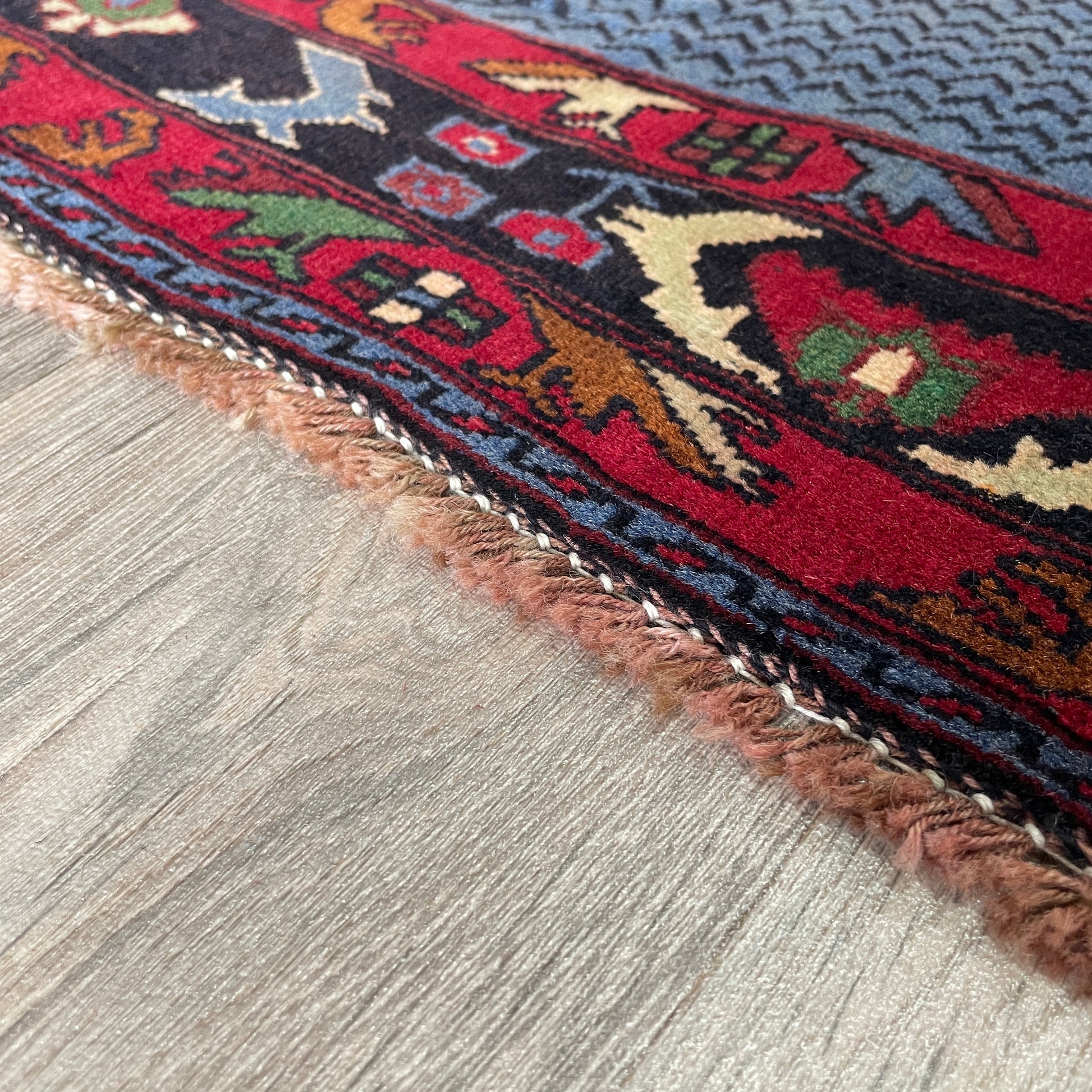 138 x 86 cm | Afghan Herati Baluch Rug (Old 1980)