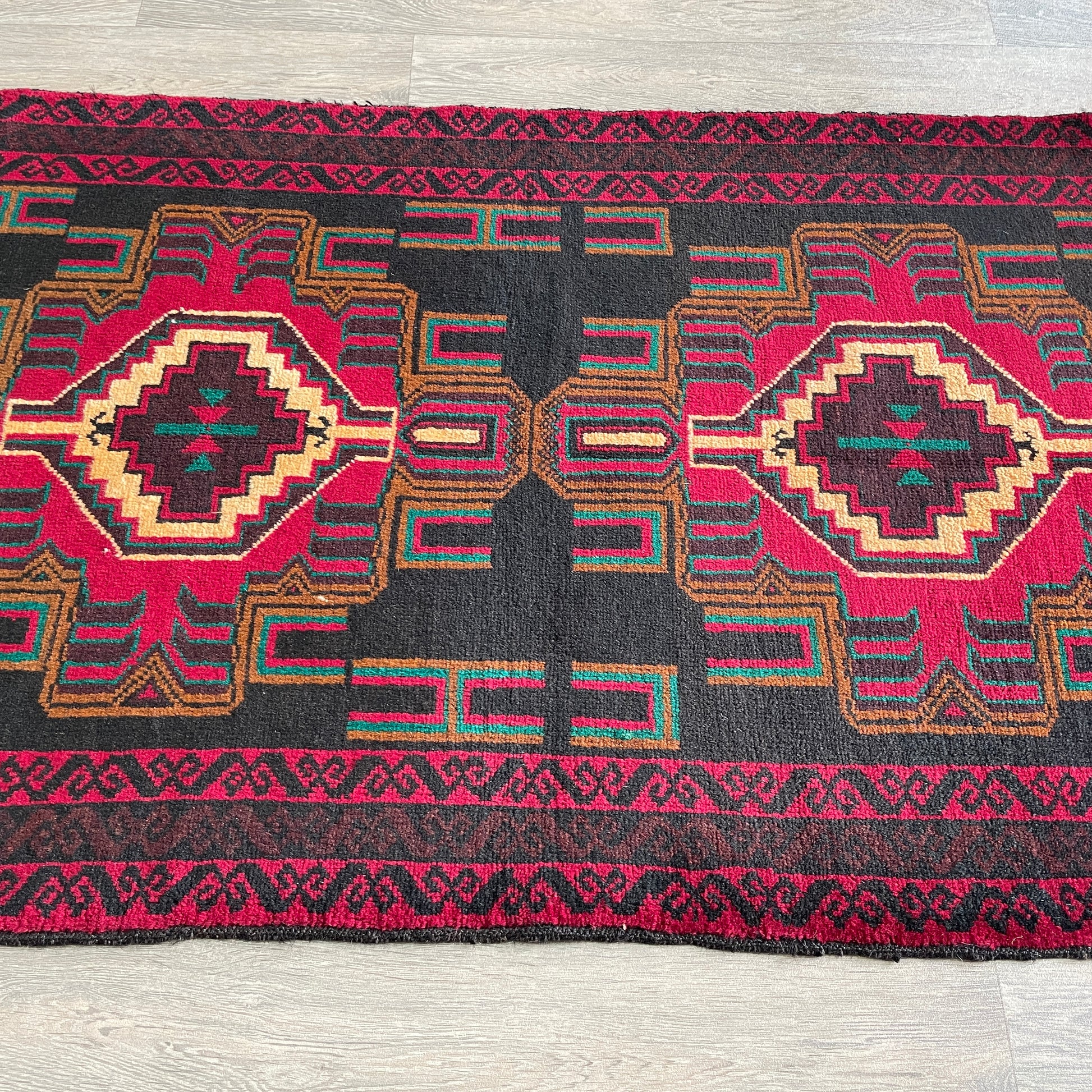 157 x 89 cm | Afghan Herati Baluch Rug (Old 1980)