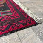 157 x 89 cm | Afghan Herati Baluch Rug (Old 1980) - Khorasan Rugs
