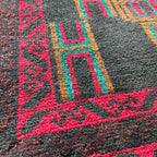 157 x 89 cm | Afghan Herati Baluch Rug (Old 1980) - Khorasan Rugs