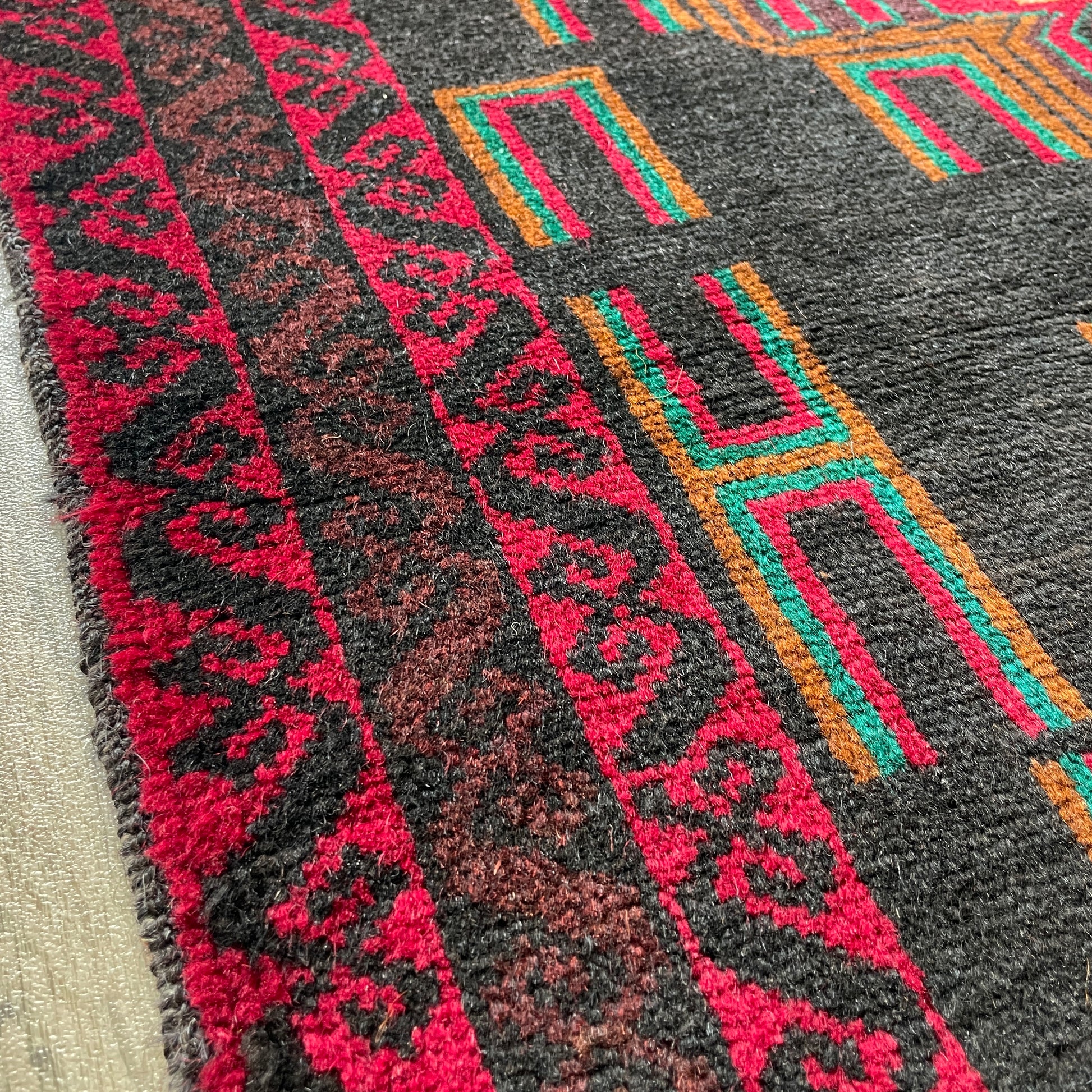157 x 89 cm | Afghan Herati Baluch Rug (Old 1980)