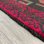 157 x 89 cm | Afghan Herati Baluch Rug (Old 1980) - Khorasan Rugs