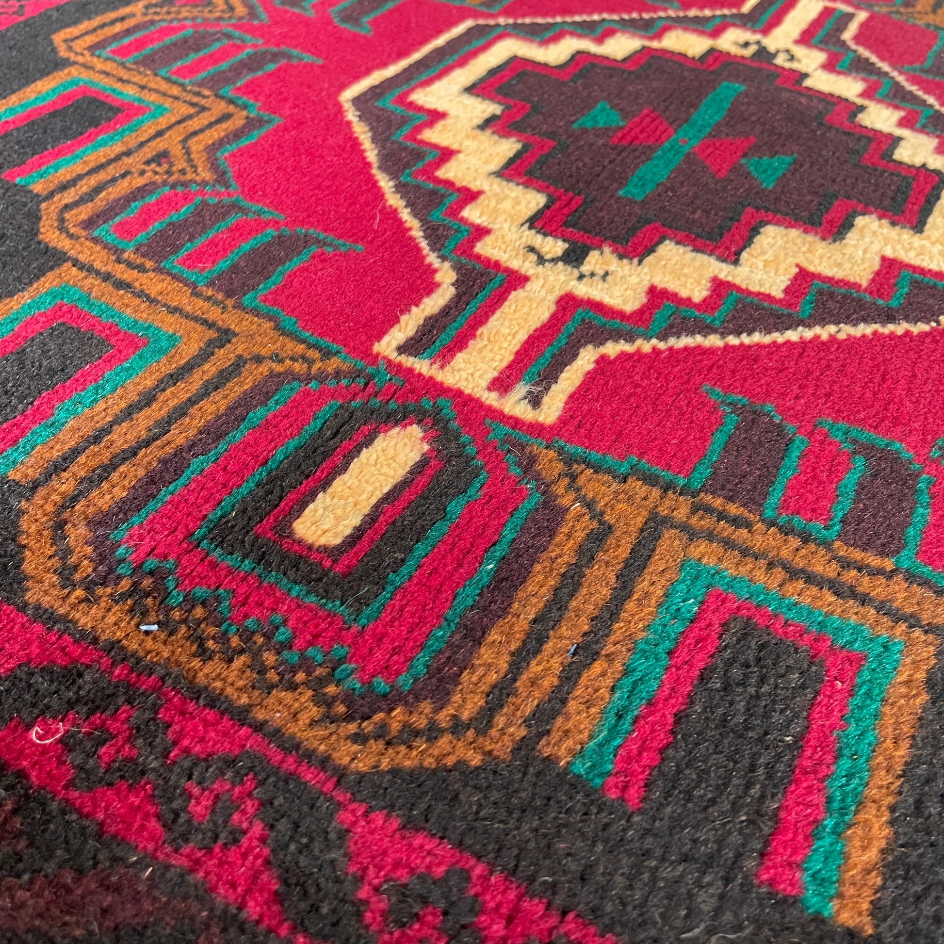 157 x 89 cm | Afghan Herati Baluch Rug (Old 1980)