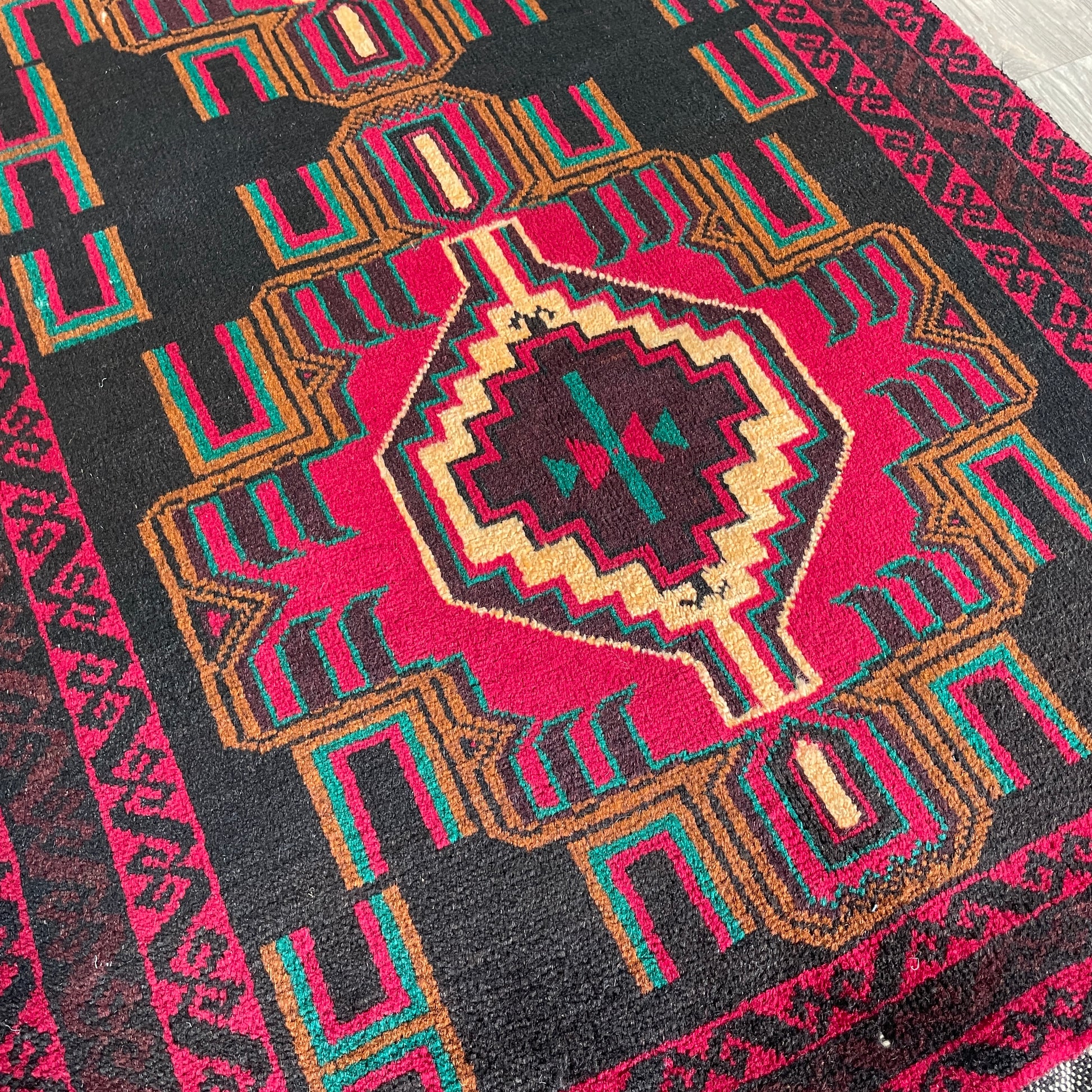 157 x 89 cm | Afghan Herati Baluch Rug (Old 1980)