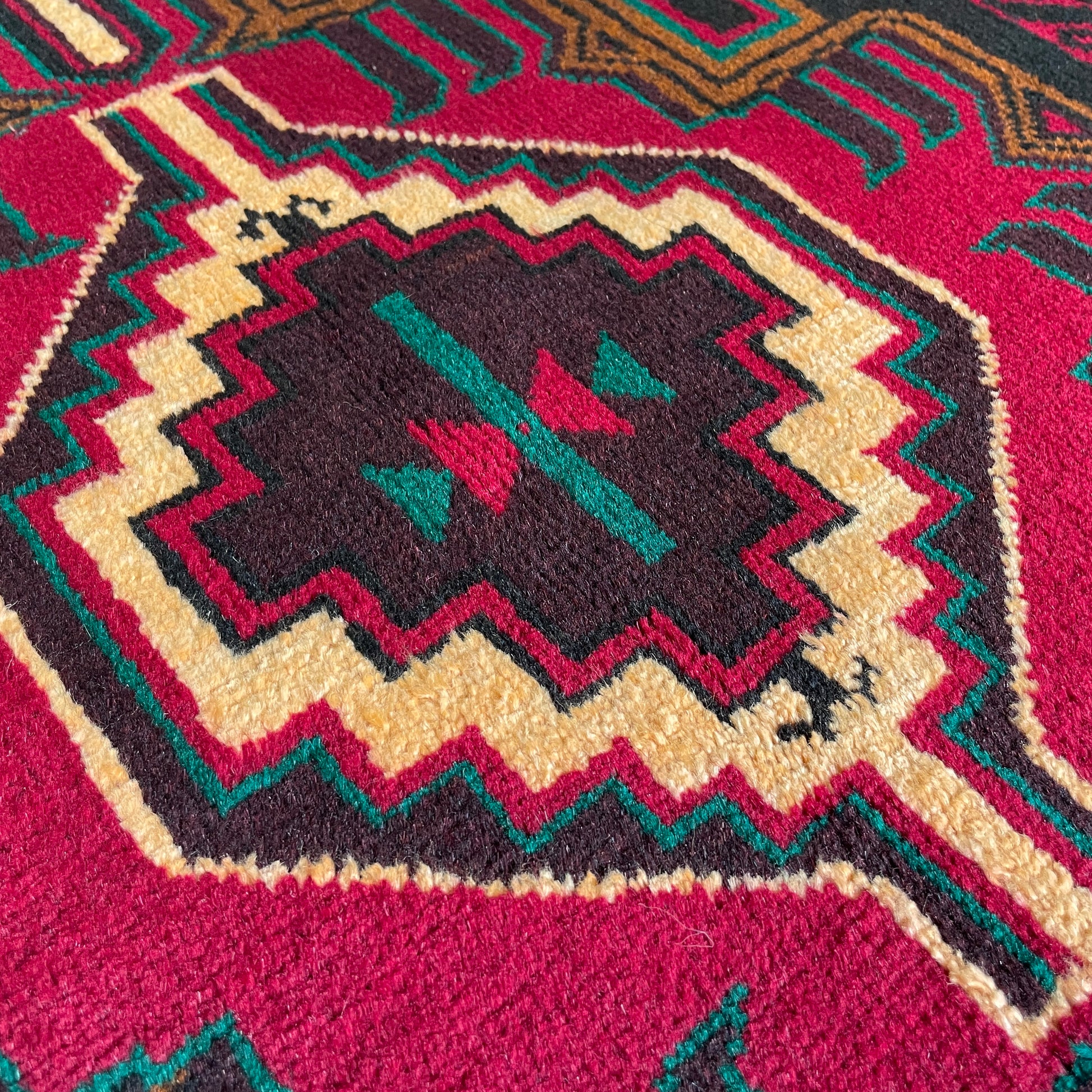 157 x 89 cm | Afghan Herati Baluch Rug (Old 1980)