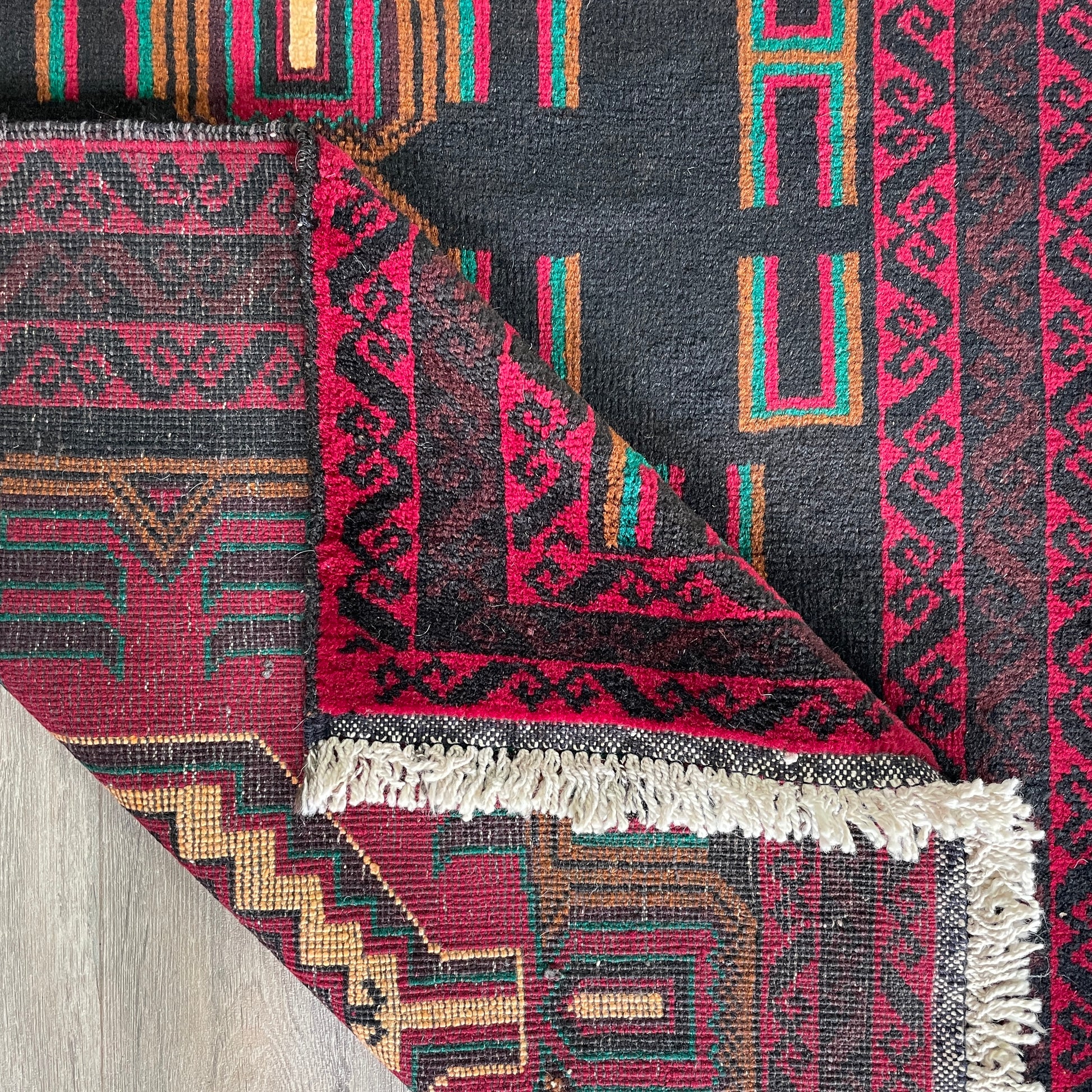 157 x 89 cm | Afghan Herati Baluch Rug (Old 1980)