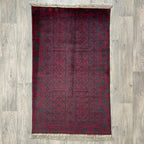 157 x 90 cm | Afghan Herati Baluch Rug (Old 1980) - Khorasan Rugs