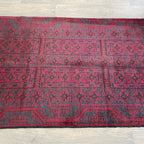 157 x 90 cm | Afghan Herati Baluch Rug (Old 1980) - Khorasan Rugs