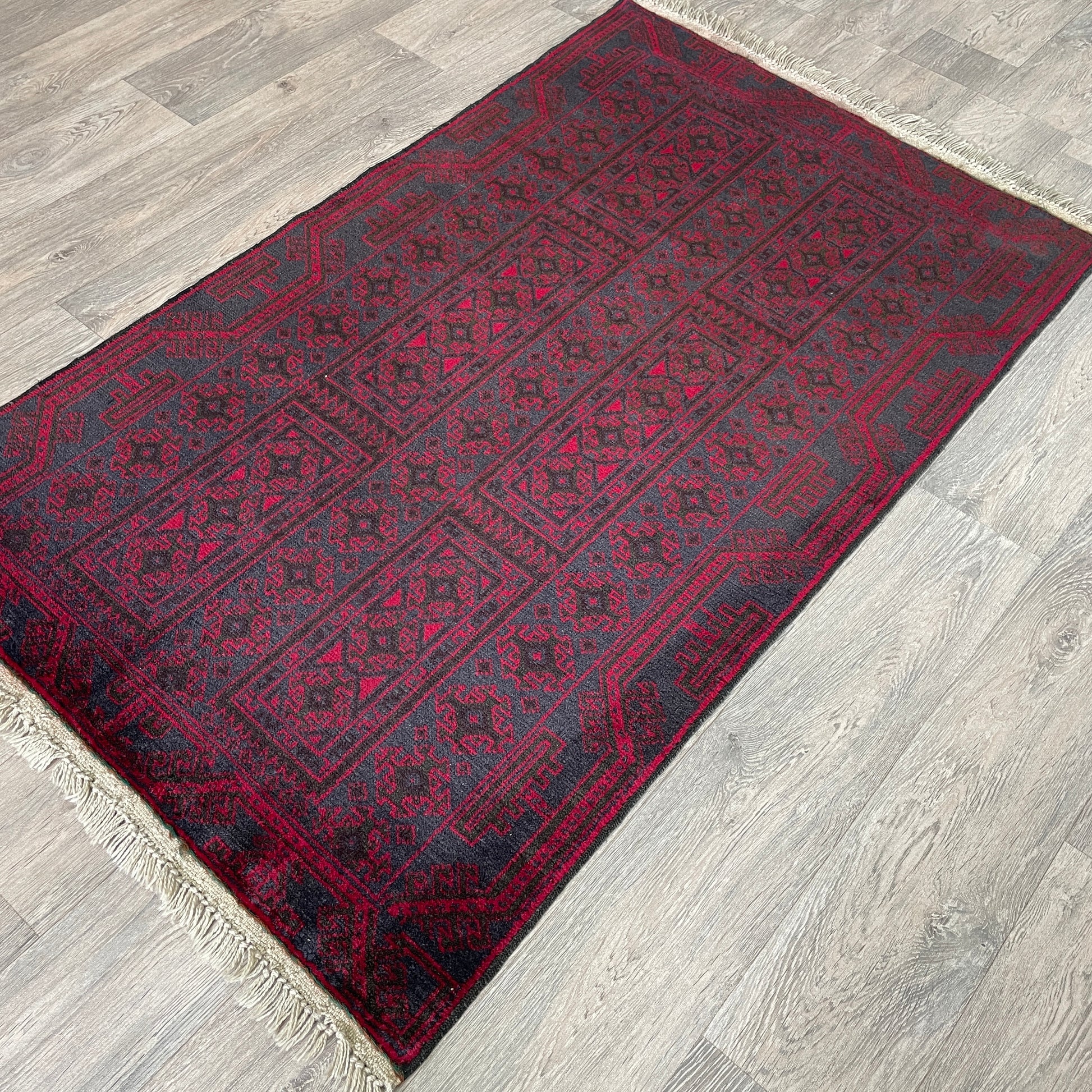 157 x 90 cm | Afghan Herati Baluch Rug (Old 1980)