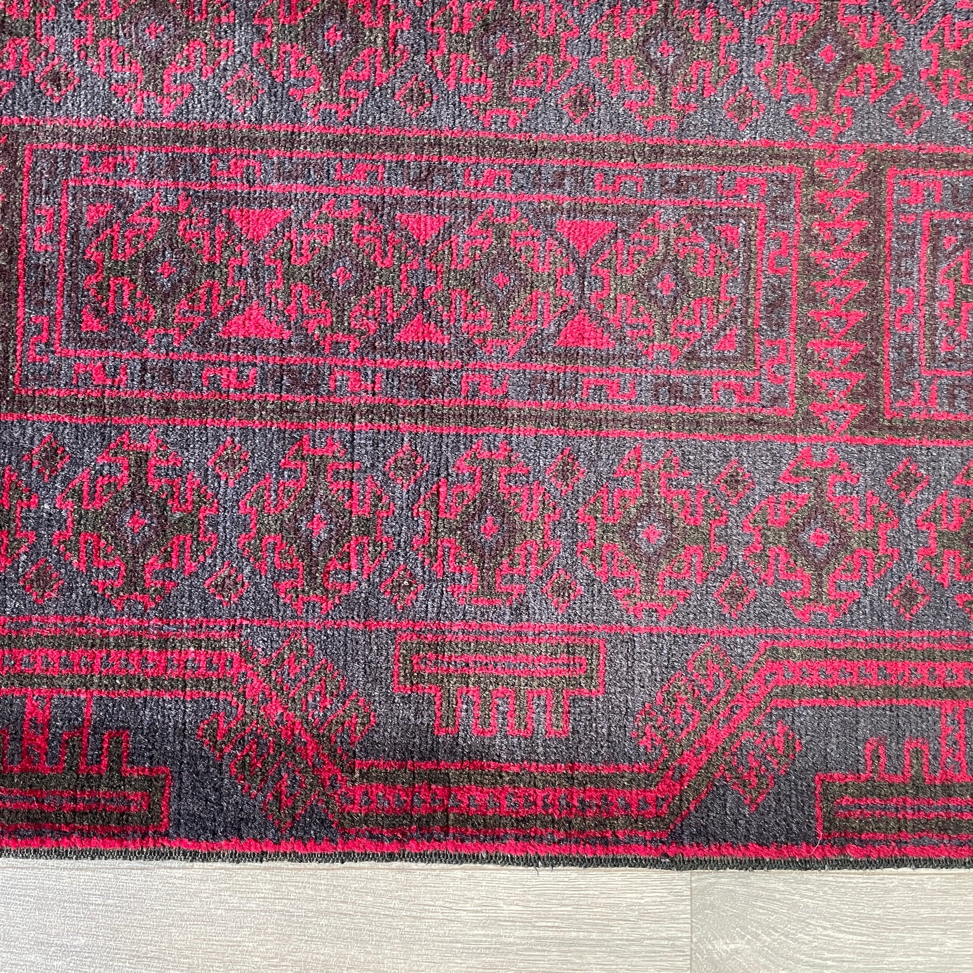157 x 90 cm | Afghan Herati Baluch Rug (Old 1980)