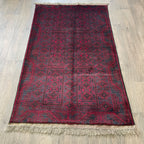 157 x 90 cm | Afghan Herati Baluch Rug (Old 1980) - Khorasan Rugs